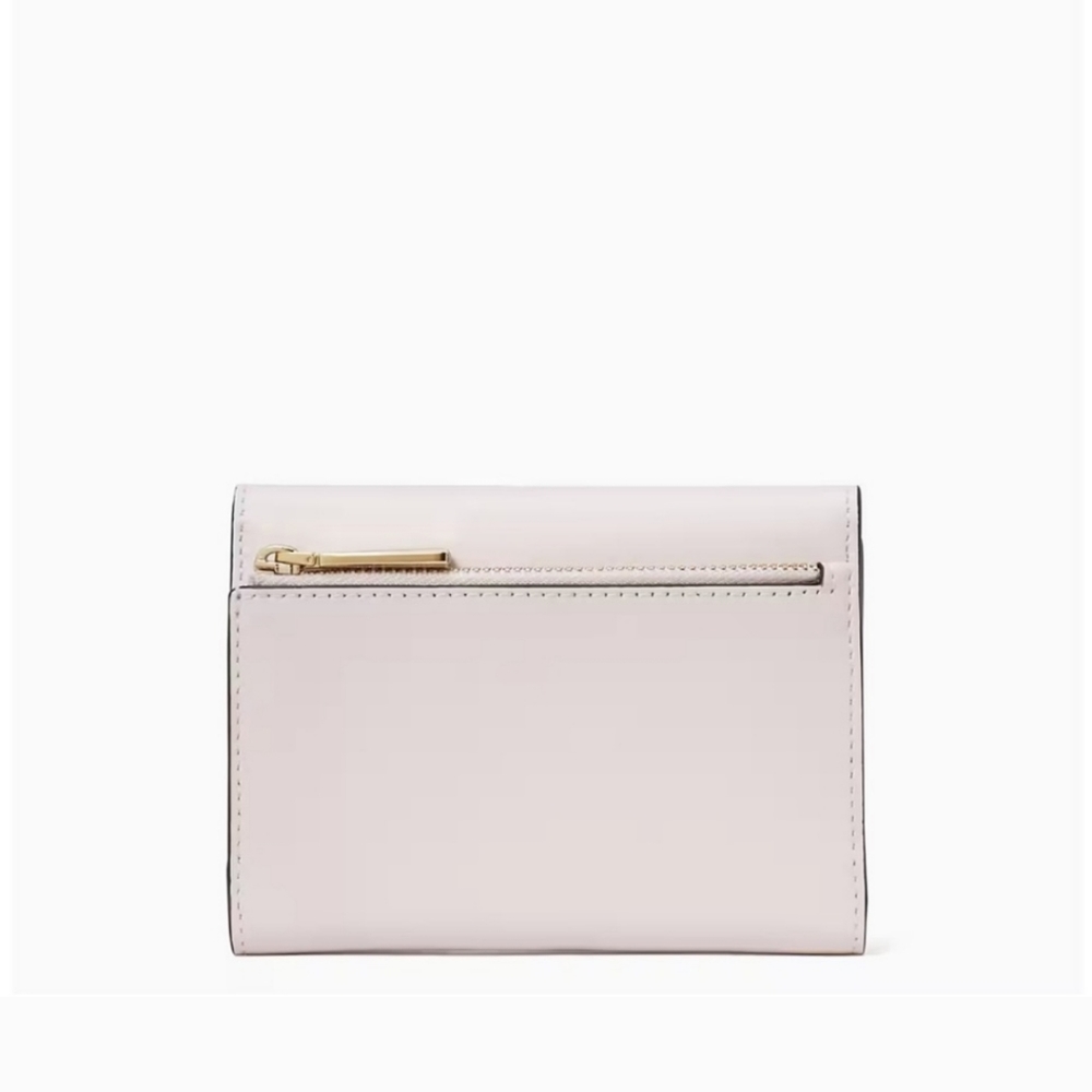 Kate Spade Reegan Leather Medium Flap Wallett, Pale Amethyst NWT - Picture 2 of 10
